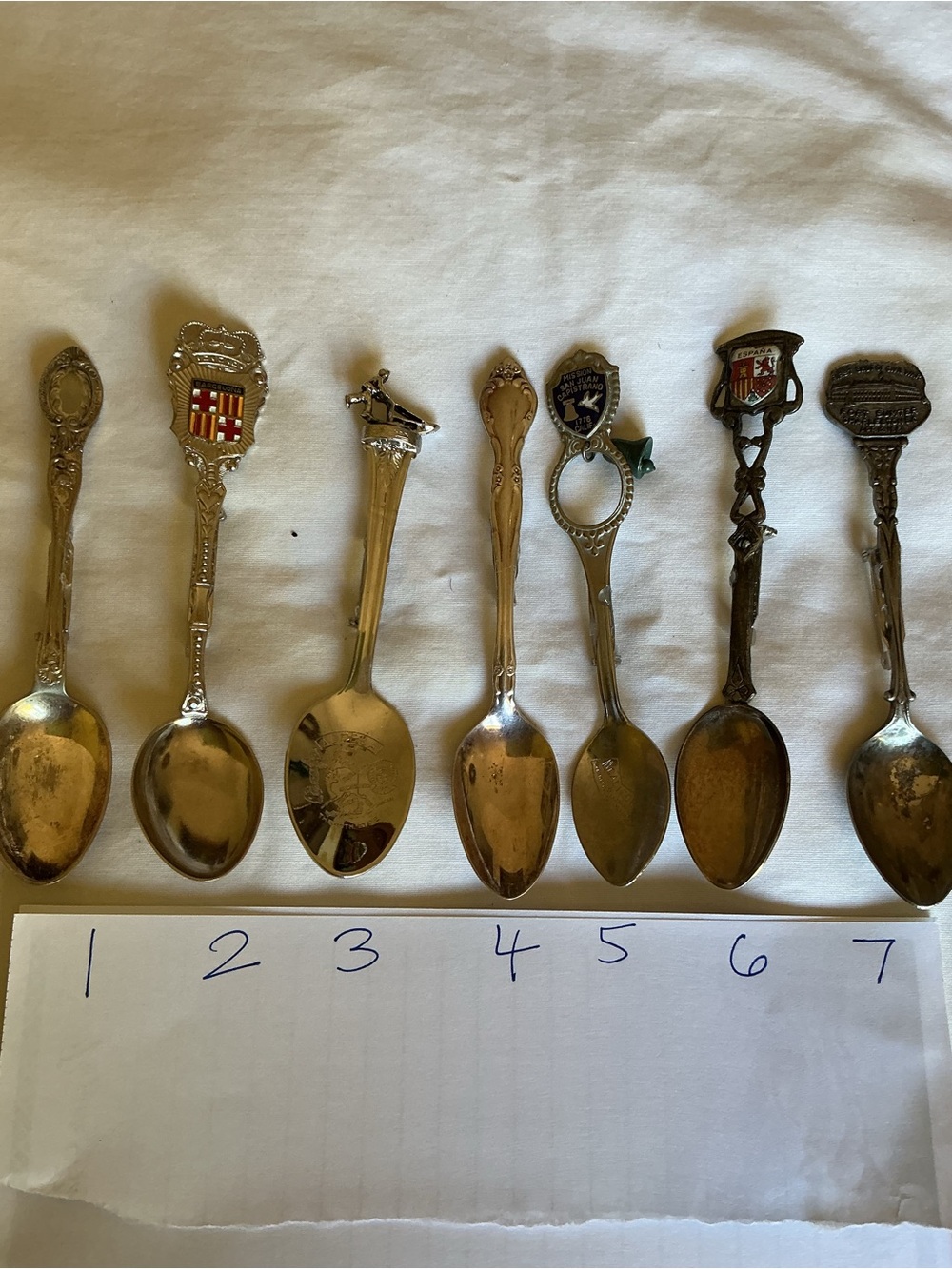 Decorative Silver-Tone Collectible Souvenir Spoon Brooches - Picture 3 of 5